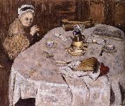Edouard Vuillard Vial wife's breakfast Germany oil painting artist